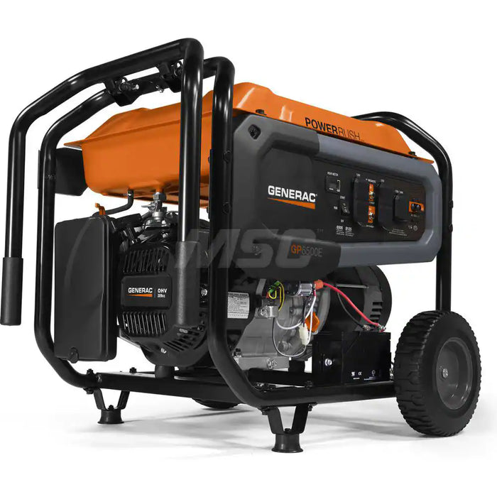 Generac Power Gasoline Portable Generator - Electric & Recoil Start, Versatile Backup Power Solution