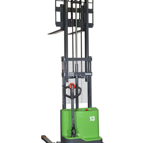 EKKO EB13C-98Li Lithium Straddle Stacker 2800 lb Cap., 98" Height