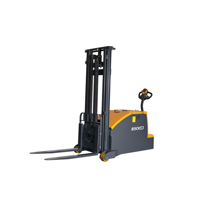 EKKO EK14C-130 Counterbalanced Walkie Stacker 3000 lb Cap., 130" Height