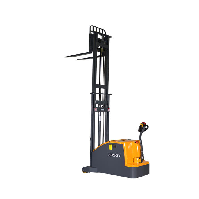 EKKO EK14C-130 Counterbalanced Walkie Stacker 3000 lb Cap., 130" Height