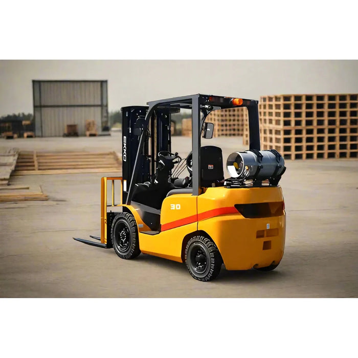 EKKO EK30TLP Forklift with solid pneumatic tires 6000 lbs., cap.