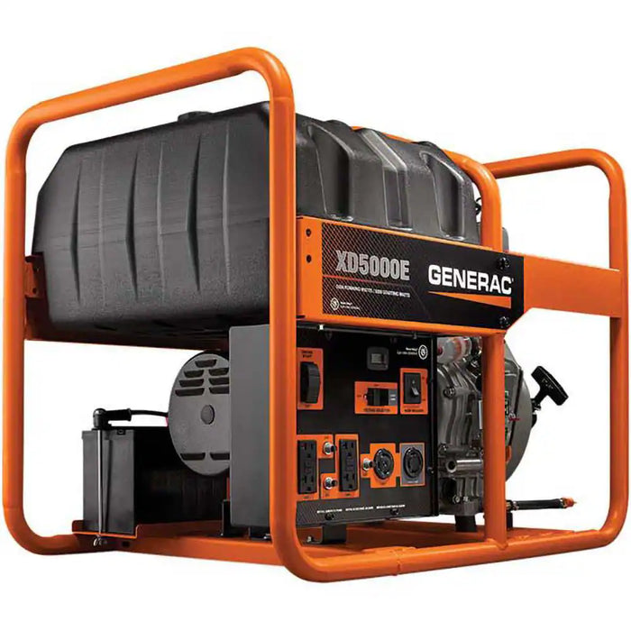 Generac Power Diesel Portable Generator - Electric & Recoil Start, Reliable Backup Power Solution