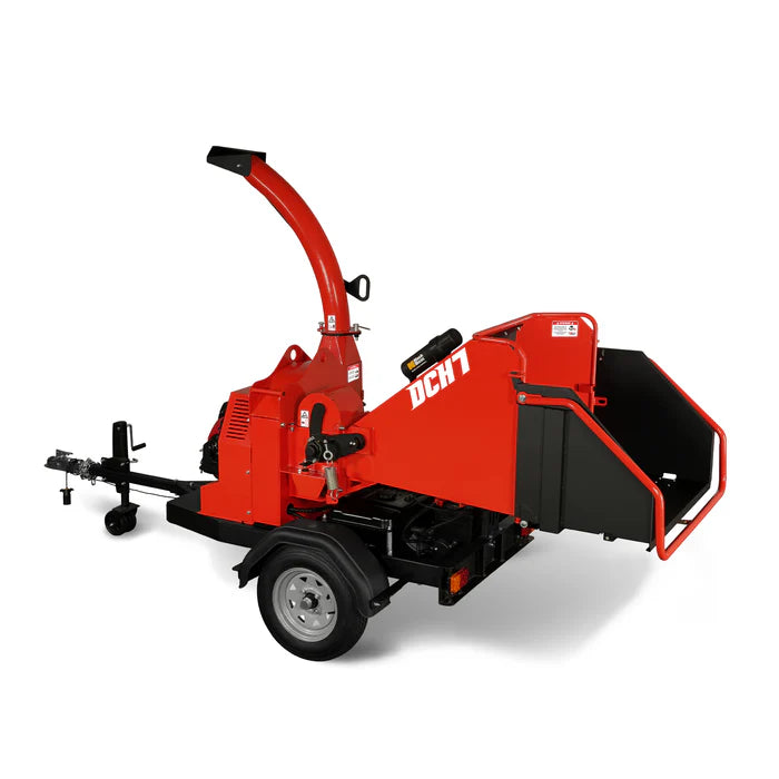 MechMaxx HONDA GX690 22hp 688cc Twin Cylinder Gasoline Engine Powered 7'' Hydraulic Feeding Wood Chipper Combo Kit