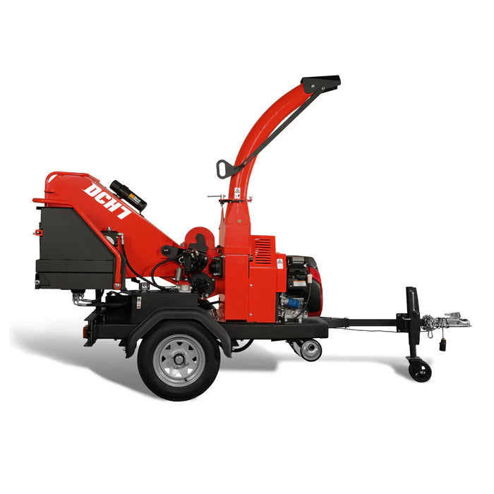 MechMaxx HONDA GX690 22hp 688cc Twin Cylinder Gasoline Engine Powered 7'' Hydraulic Feeding Wood Chipper Combo Kit