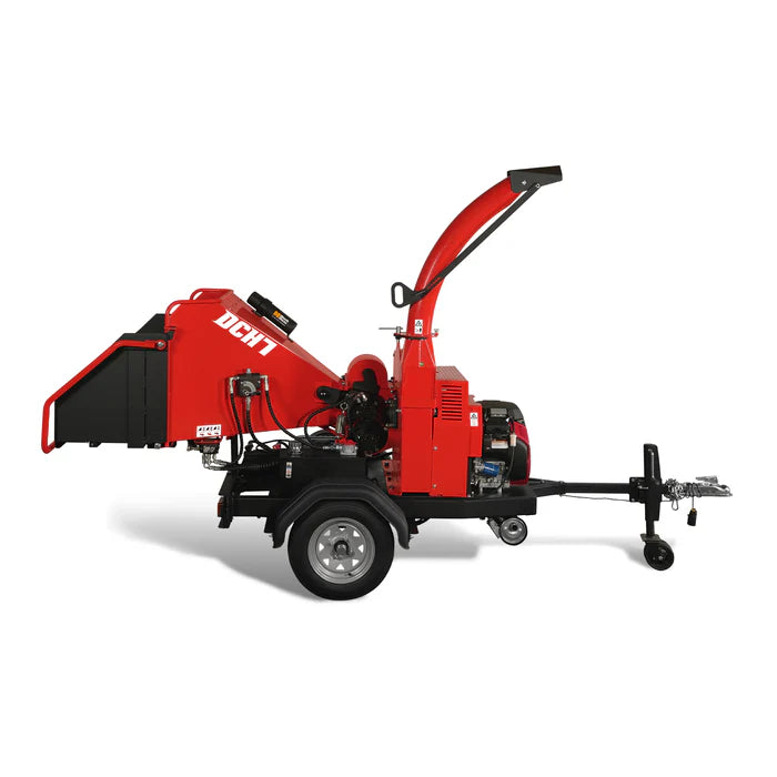 MechMaxx HONDA GX690 22hp 688cc Twin Cylinder Gasoline Engine Powered 7'' Hydraulic Feeding Wood Chipper Combo Kit