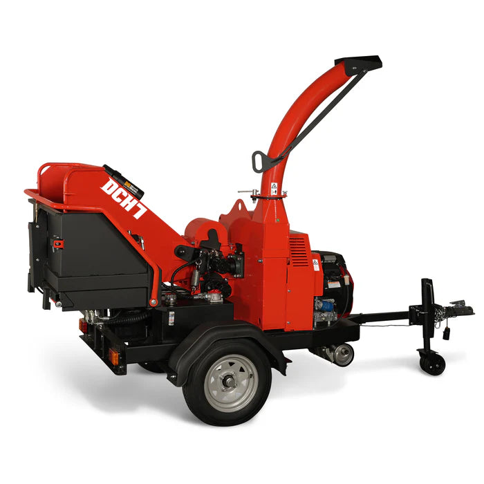 MechMaxx HONDA GX690 22hp 688cc Twin Cylinder Gasoline Engine Powered 7'' Hydraulic Feeding Wood Chipper Combo Kit