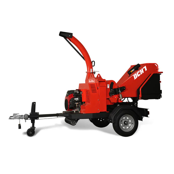 MechMaxx HONDA GX690 22hp 688cc Twin Cylinder Gasoline Engine Powered 7'' Hydraulic Feeding Wood Chipper Combo Kit