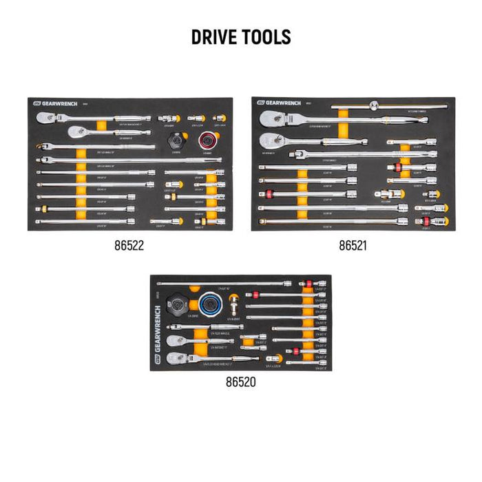 GEARWRENCH 791 Piece MEGAMOD Master Mechanics Tool Set in Premium Modular Foam Trays with Tool Storage