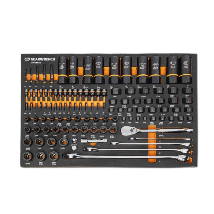 Gearwrench 247 Piece MEGAMOD Mechanics Tool Set in Modular Foam Trays with Storage Unit