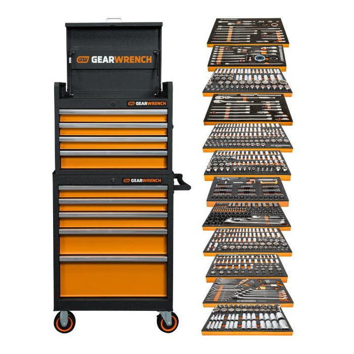 GEARWRENCH 791 Piece MEGAMOD Master Mechanics Tool Set in Premium Modular Foam Trays with Tool Storage