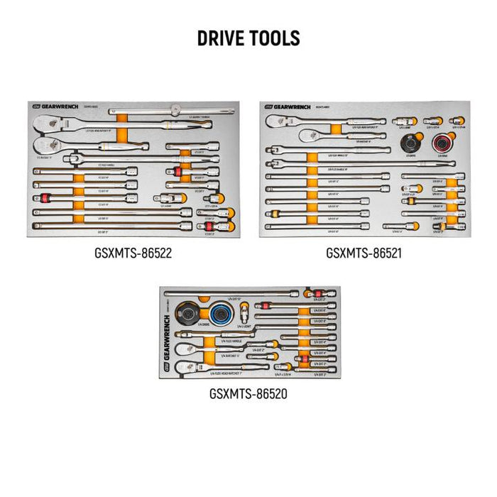 GEARWRENCH 1024 Piece MEGAMOD Master Mechanics Tool Set in Premium Modular Foam Trays with Tool Storage