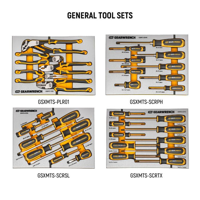 GEARWRENCH 1024 Piece MEGAMOD Master Mechanics Tool Set in Premium Modular Foam Trays with Tool Storage