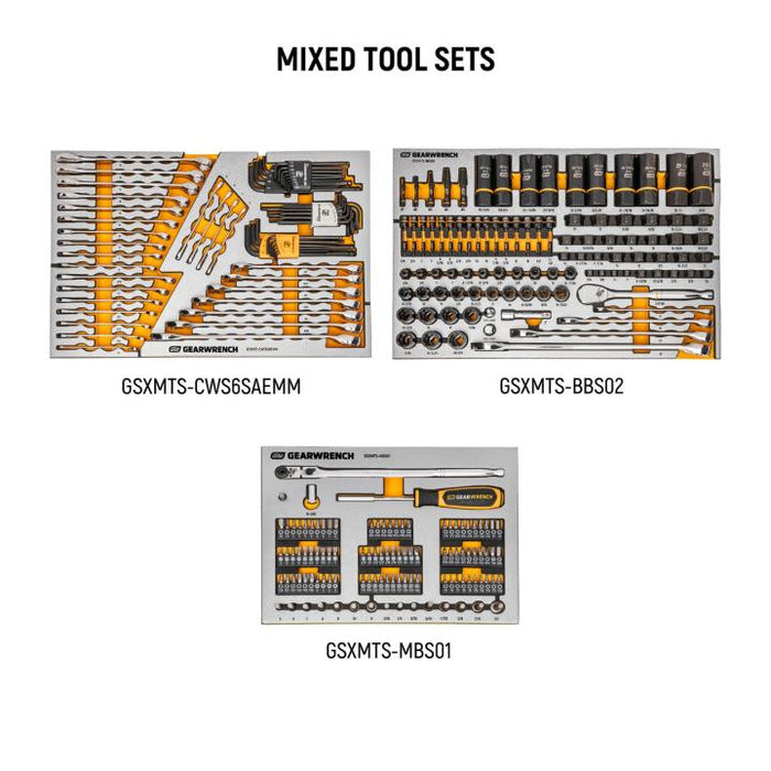 GEARWRENCH 1024 Piece MEGAMOD Master Mechanics Tool Set in Premium Modular Foam Trays with Tool Storage