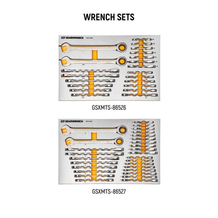 GEARWRENCH 873 Piece MEGAMOD Mechanics Tool Set in Premium Modular Foam Trays with Tool Storage