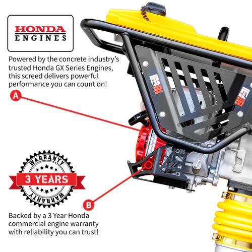 Tomahawk Power 3 HP Honda Vibratory Rammer Tamper with Honda GX100 Engine 3350 lbs/ft