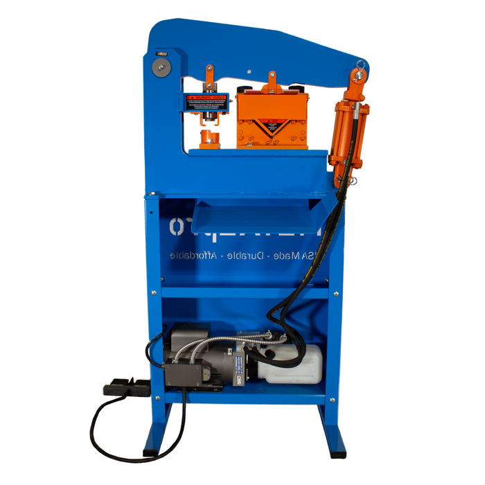 Metal Pro 40 Ton Ironworker - 110/120V 1PH, Versatile Metal Fabrication Powerhouse