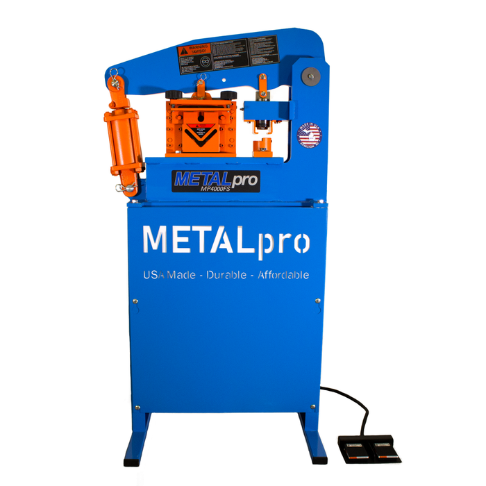 Metal Pro 40 Ton Ironworker - 110/120V 1PH, Versatile Metal Fabrication Powerhouse