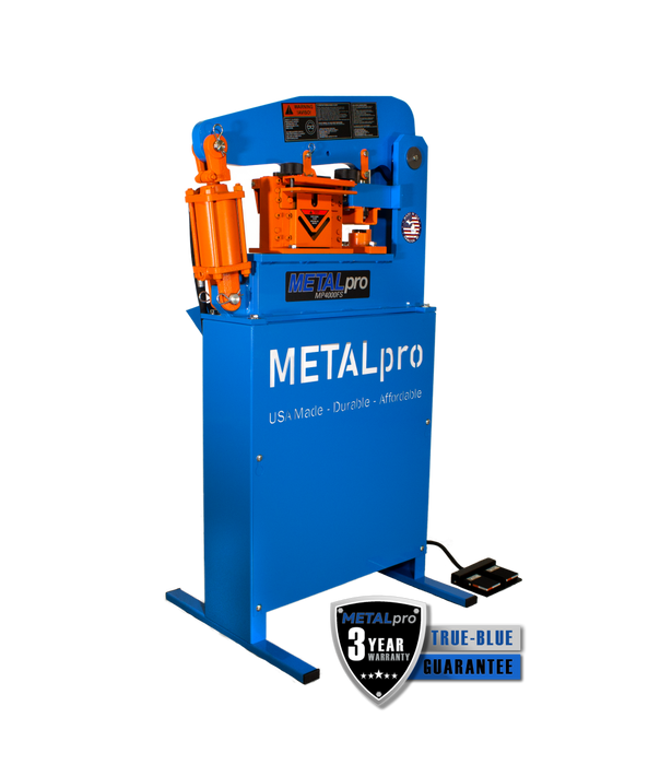 Metal Pro 40 Ton Ironworker - 110/120V 1PH, Versatile Metal Fabrication Powerhouse