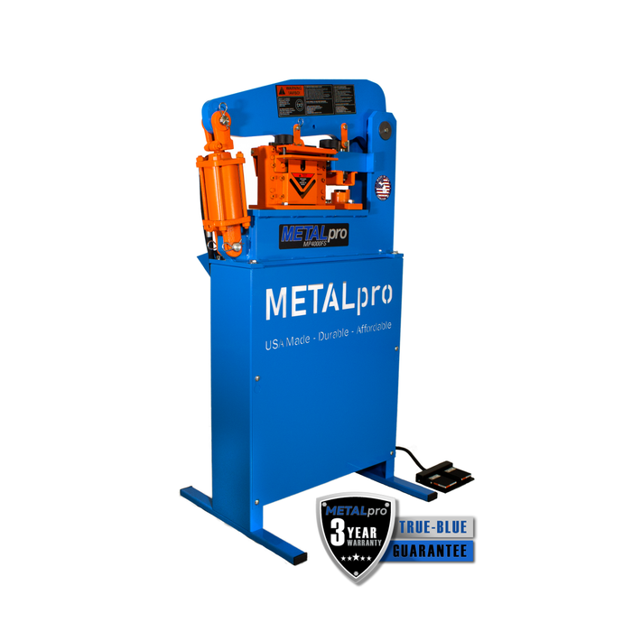 Metal Pro 40 Ton Ironworker - 110/120V 1PH, Versatile Metal Fabrication Powerhouse