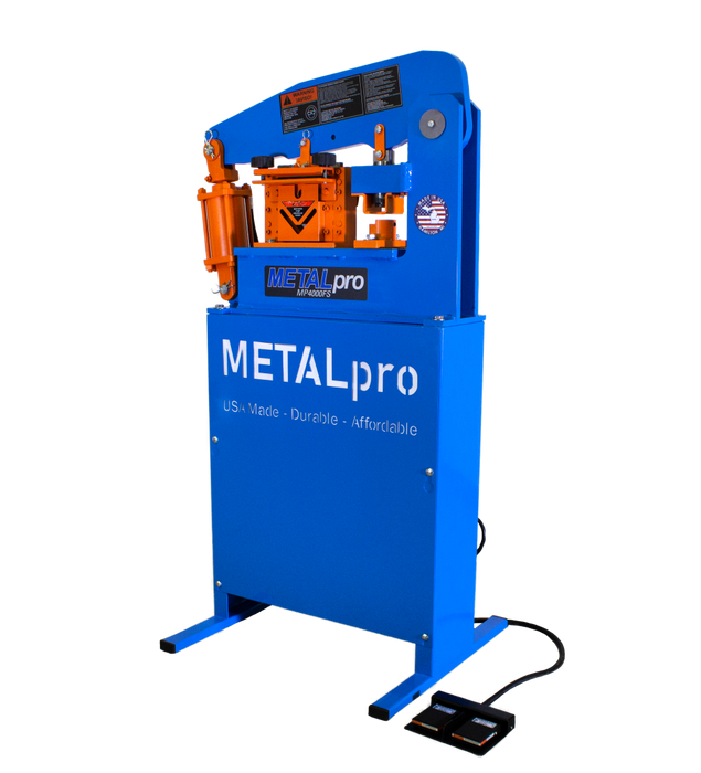 Metal Pro 40 Ton Ironworker - 110/120V 1PH, Versatile Metal Fabrication Powerhouse