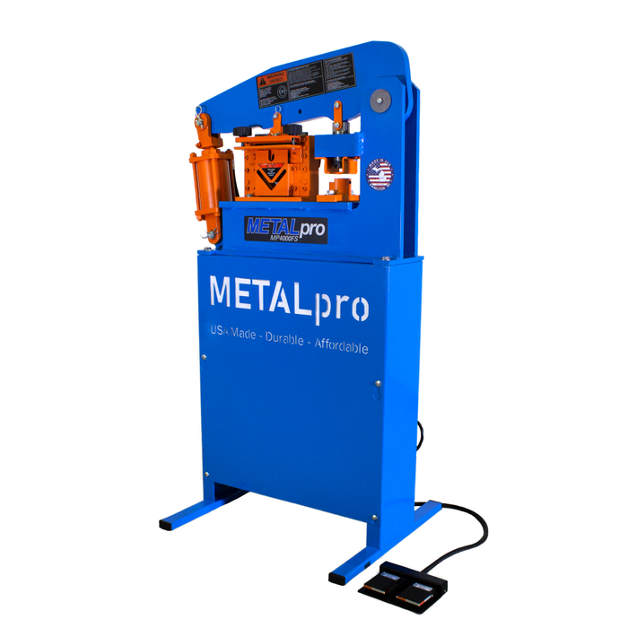 Metal Pro 40 Ton Ironworker - 110/120V 1PH, Versatile Metal Fabrication Powerhouse