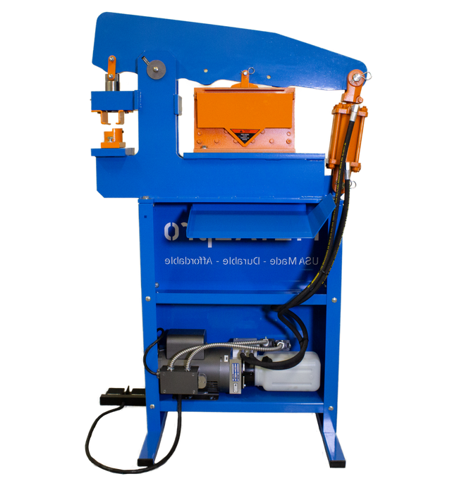 Metal Pro 45 Ton Ironworker - 110/120V 1PH, Robust Metal Fabrication Powerhouse