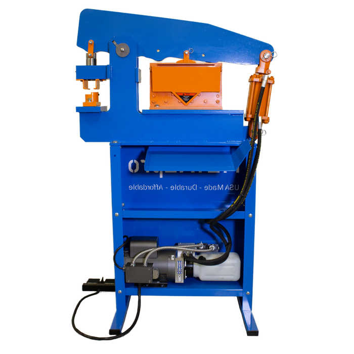 Metal Pro 45 Ton Ironworker - 110/120V 1PH, Robust Metal Fabrication Powerhouse