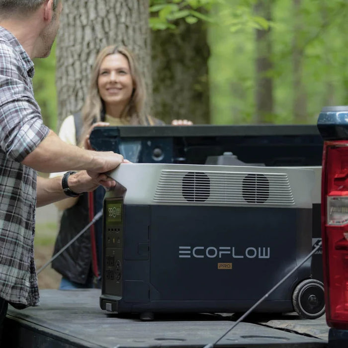 EcoFlow DELTA Pro Portable Power Station with Extra Smart Battery and 400W Solar Panel