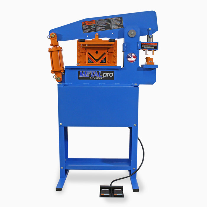 Metal Pro 45 Ton Ironworker - 110/120V 1PH, Robust Metal Fabrication Powerhouse