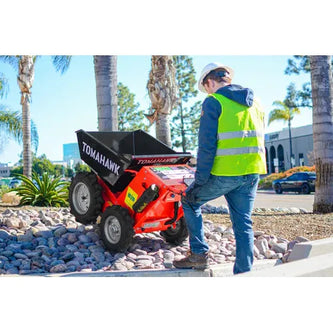 Tomahawk Power 30" Concrete Power Buggy Electric Battery Mini Dumper 660-lb. Bucket Capacity