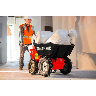 Tomahawk Power 30" Concrete Power Buggy Electric Battery Mini Dumper 660-lb. Bucket Capacity