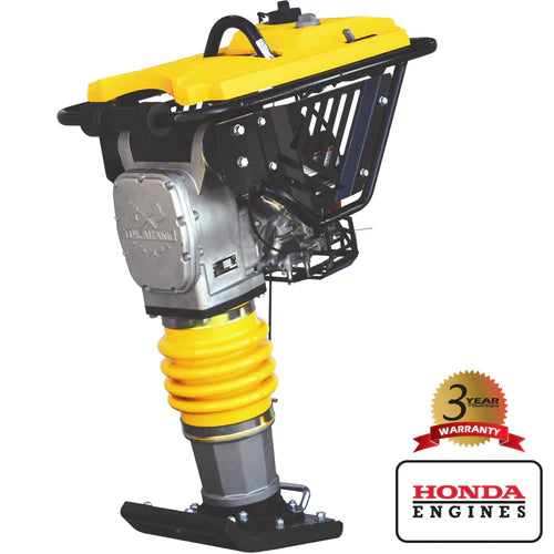 Tomahawk Power 3.6HP Honda Vibratory Rammer Jumping Jack Tamper with Honda GXR120 Engine Impact Force 3,550 lbs/ft