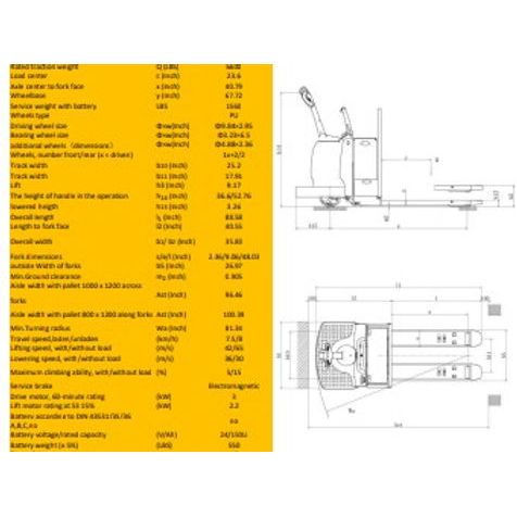 EKKO EP30A-LI High-Capacity Lithium Rider Pallet Jack - 6600 lb Load Capacity, Ideal for Efficient Warehouse Material Handling