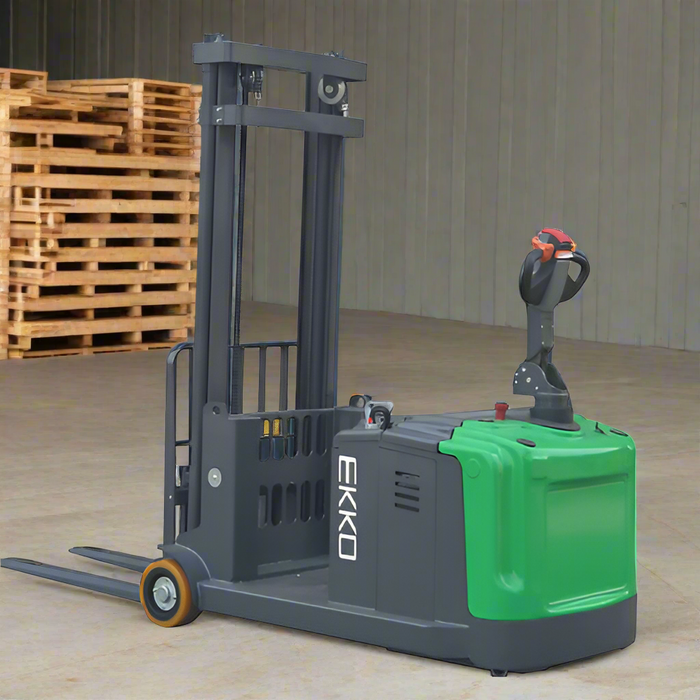 EKKO EK14-130Li Lithium-Ion Counterbalanced Walkie Stacker - Efficient & Sustainable Material Handling Solution