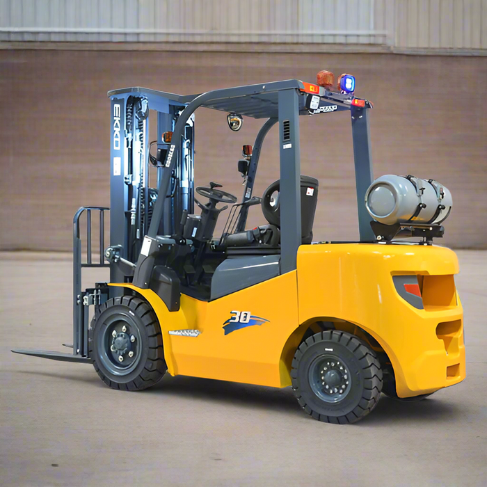 EKKO EK30LP Heavy-Duty Pneumatic Forklift (LPG) - 6000 lbs Capacity, 189-inch Lift Height, Ideal for Robust Material Handling & Warehouse Operations