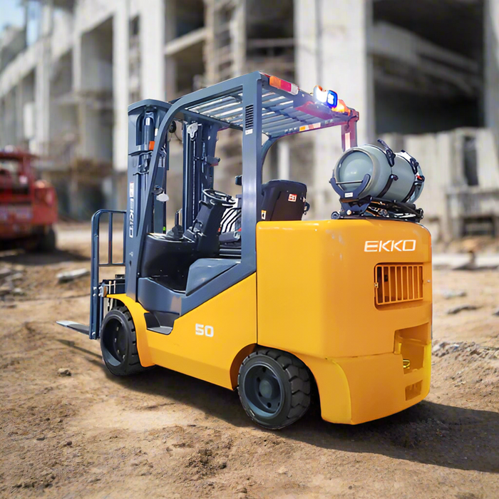 EKKO EK50LP Extra-Strong Forklift (LPG) - 10,000 lbs Capacity, 185-inch Lift Height, Ideal for Large-Scale Material Handling & Warehouse Operations