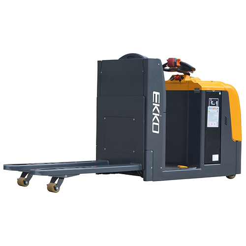 EKKO EPC30A Center-Controlled Rider Pallet Jack - 5000 lb Load Capacity, Ideal for Precise Warehouse Material Handling