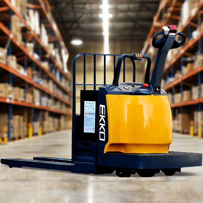 EKKO EP30A Rider Pallet Jack - 6600 lb Load Capacity, Ideal for Heavy-Duty Warehouse Material Handling