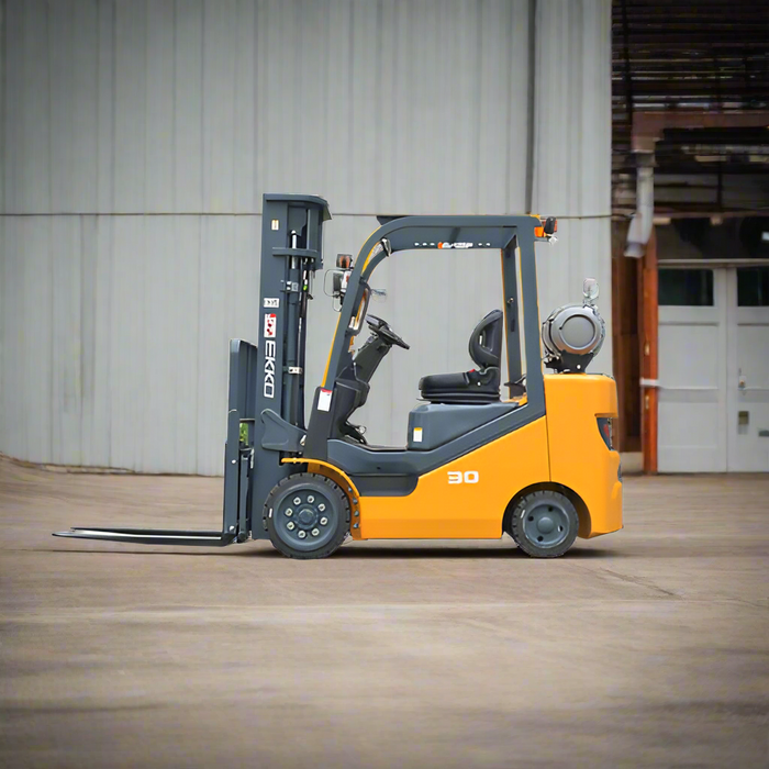 EKKO EK30SLP High-Capacity Forklift with Pattern Cushion (LPG) - 6000 lbs Load Capacity, Ideal for Efficient Indoor & Warehouse Material Handling