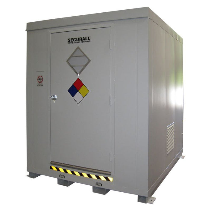 B900FR2 - Hazmat Locker, 2 Hrs Fire Rated, Sump Capacity: 154 Gal. to hold (9) - 55 Gal. Drums