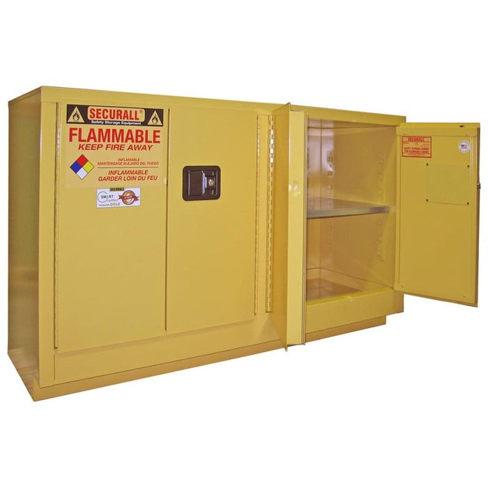 Securall 44 Gallon  Laboratory Storage Cabinet, Self-Latch Standard 4-Door